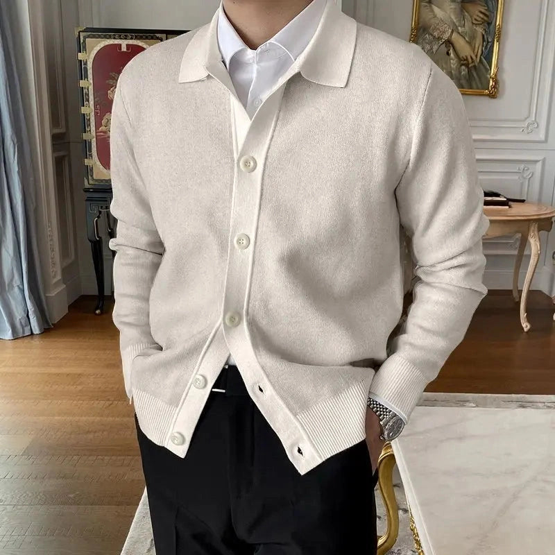 Oldmoney Style Buttoned Knit Cardigan main image 1