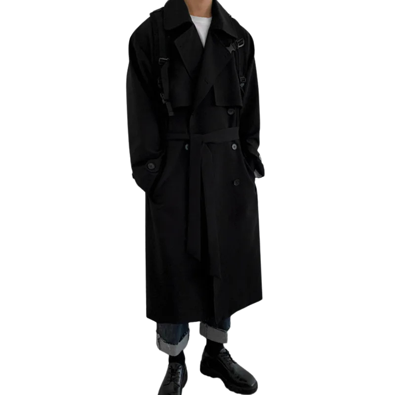 Langer Schwarzer Mantel Old Money – Old Money Style